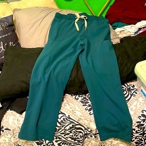 Teal medium Fig scrub pants